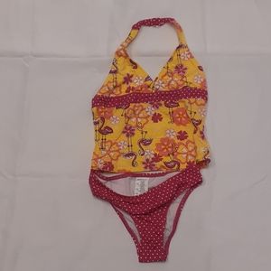 Speedo two-piece swimsuit girls size 12 new